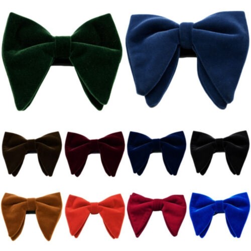 Velvet mens oversized bow - velvet,