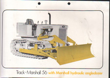 Track-Marshall "56" Tractor with Marshall hydraulic angledozer Brochure Leaflet