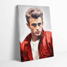 James Dean Portrait Stretched