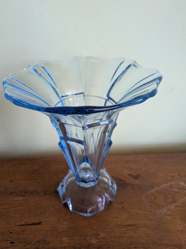 Blue glass art - deco, 1920s