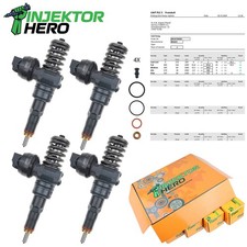 4x 0414720039 038130073AL VAG 1.9TDi ASZ ARL AVF Bosch Pump Nozzle Unit PDE