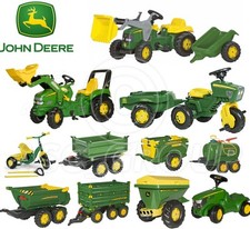 Rolly Toys - John Deere Pedal Tractors Trailers Loader Tanker Trike Spreader NEW