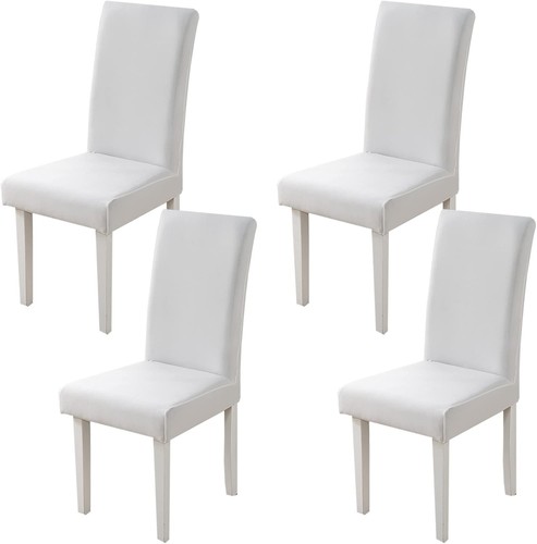 Set white stretch dining - 4,