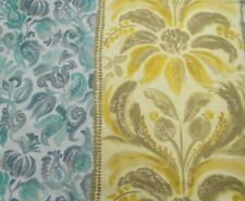 Designers Guild Fabric 'ANGELIQUE DAMASK' 3.7 METRES (370cm) JADE Linen Blend