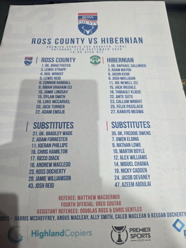 Ross county hibernian sept - county,