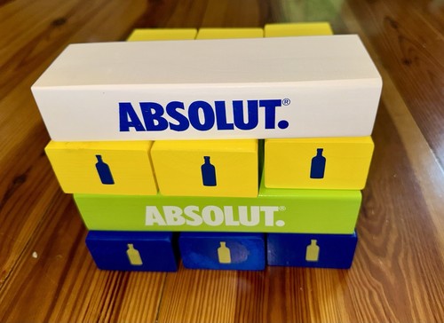Absolut vodka tumbling blocks - vodka,