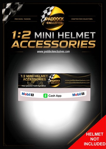 Mini helmet visor strip - visor,