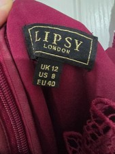 Feather Lipsy dress size 12