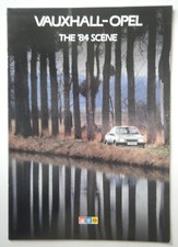 VAUXHALL OPEL orig 1984 UK Sales Brochure - Nova Chevette Manta Monza Senator