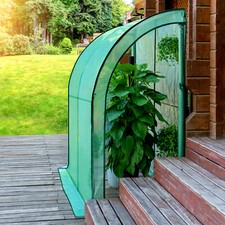 Lean to Tomato Greenhouse Walk-in Waterproof Plant Garden Green House 2 Doors
