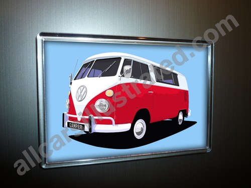 Camper van fridge magnet - vw,