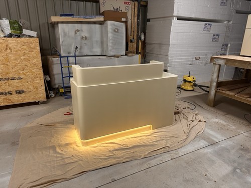 Bespoke reception desk beauty - bespoke, desk,