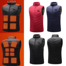 USB Electric Heated Vest Jacket 13 Zone Warm Up Heating Pad Cloth Body Warmer  ∂