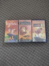 The Lion King Trilogy Small Box VHS Tapes