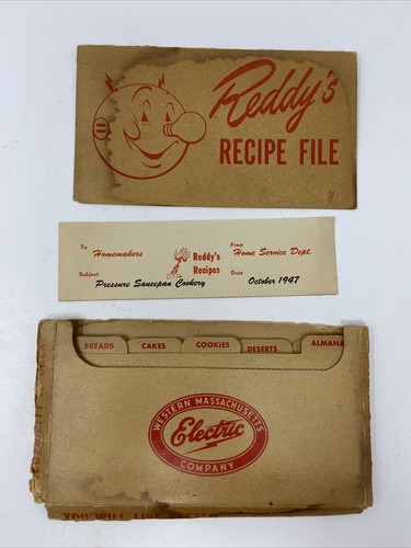 Vtg 1947 reddy kilowatt recipe - vtg,