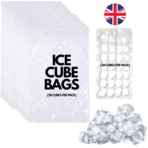 Ice cube bags clear bag - ice,