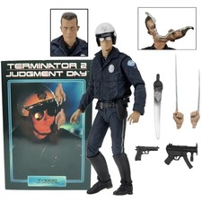 NECA Terminator 2 Judgement Day Motorcycle Cop T-1000 7" Action Figure Model Toy