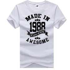 Boys Made In 1988 Printed T