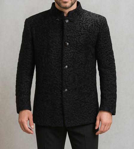 Black real persian lamb - persian, fur