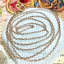 14k 583 Rose Gold Chain Vintage East European USSR Era  - 27.5" - 69.8cm- #1927
