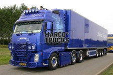 Truck Photo Volvo FH16 Refrigerated Semi Trailer Netherlands Blue Henri Markus, Ma #i2eh