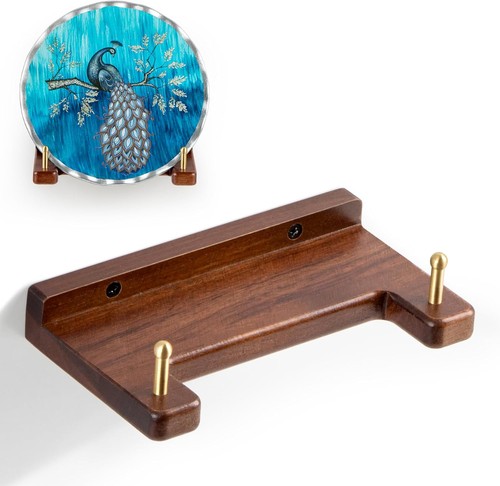 Wood plate holder wall display - holder,