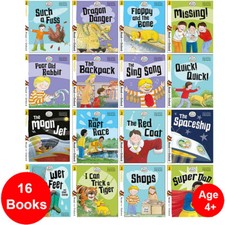 Biff, Chip and Kipper Stage 2 Read with Oxford: 4+: 16 Books Collection Set