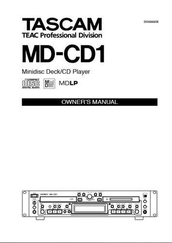 Tascam cd1 minidisc cd - , md-cd1