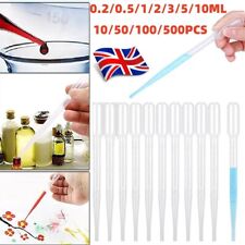 0.2-10ML Plastic Pipettes Eye Dropper Disposable Transfer Liquid Drops 10-500PCS