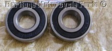 2 WHEEL BEARINGS Triumph 3T T85 T120 TR6 T140 TR7 T150 TR5T 37-0653 + BSA