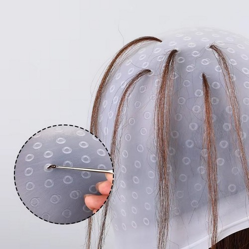 Silicone hair dye highlighting - hair,