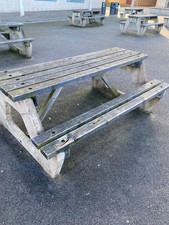 Wooden plan picnic bench/table