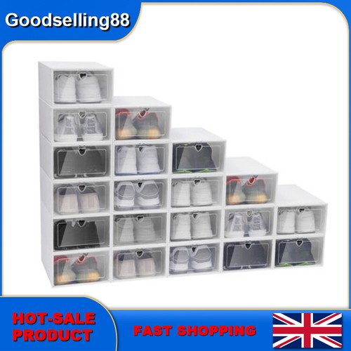 20pcs clear stackable - stackable, shoe