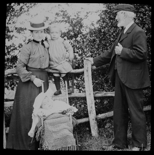Antique magic lantern slide - magic,