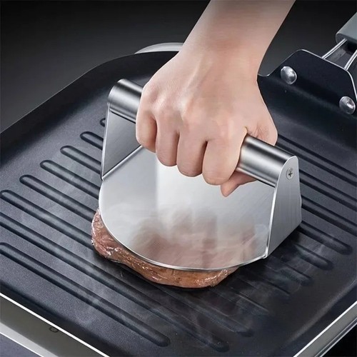 Stainless steel smash burger - stainless,
