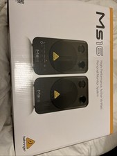 Behringer MS16 Compact 2-Way Active Studio Monitor Speakers 16W w/ RCA & TRS Ins