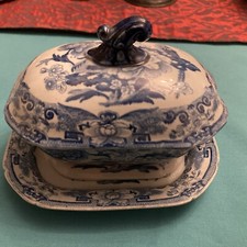 Antique Pottery Pearlware Blue