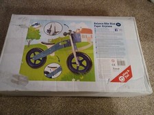 Kids Wooden Balance Bike Blue