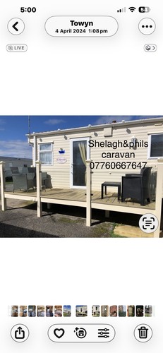 Sited static caravan towyn - static,