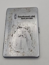 Czechoslovak WWII Resistance Cigarette Case 1939  Karel Janoušek RAF Air Force 
