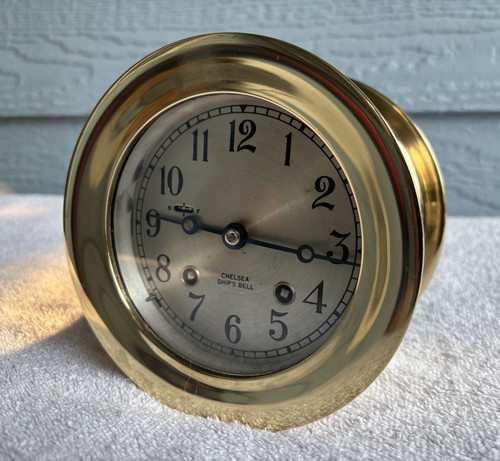 Heavy chelsea ships bell clock - ships,