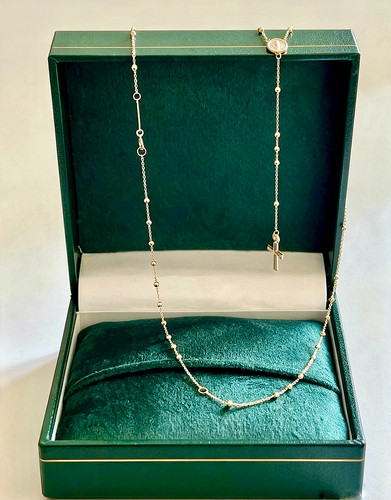 Rosary beads necklace real - beads,