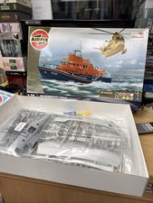 Airfix 1/72 RNLI Severn Class Lifeboat & RAF Rescue Sea king Helicopter UNUSED!