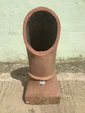 2`7"H Old Clay Terracotta Red Chimney Pot Garden Planter
