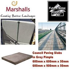 Concrete Flags Slabs Grey council Paving 3x2 600mm x 900mm 2x2 600mm x 600mm
