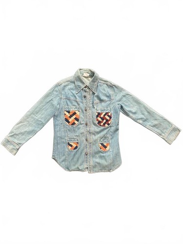 Vintage patchwork pocket - patchwork, denim
