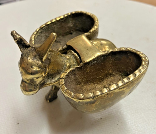 Vintage cast brass donkey - vintage, "donkey"