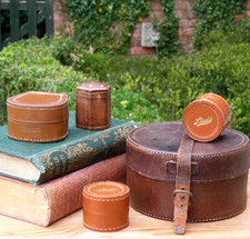Leather Collar Stud box Vintage JOB LOT