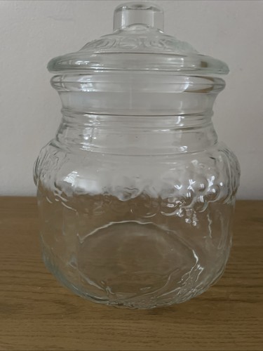 Large pressed clear glass - pressed,