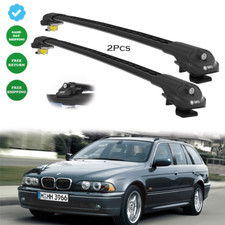 BMW 5 Series Touring E39 1996-2003 Roof Rack Cross Bars Black Carrier Luggage